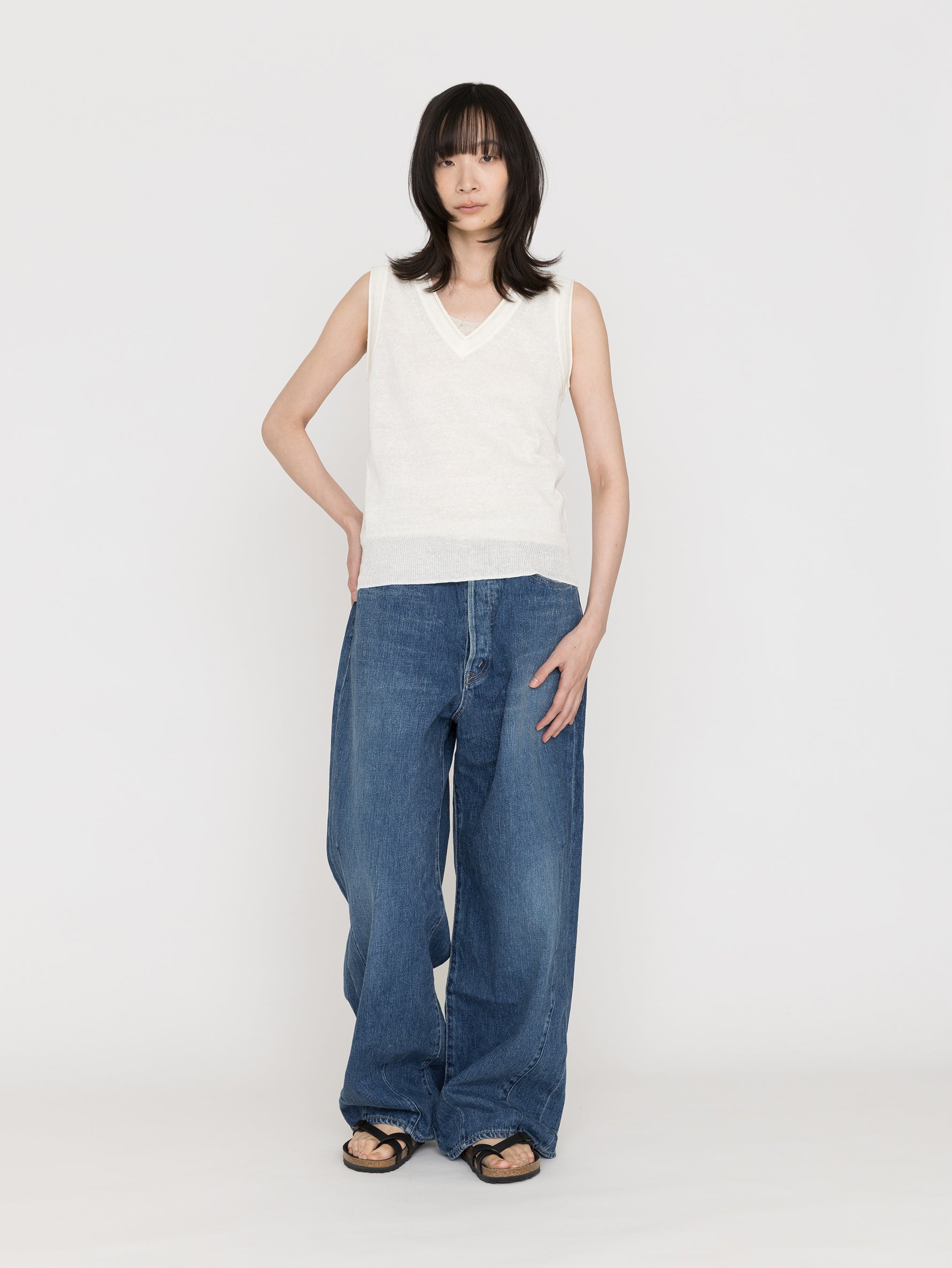 NOTHING WRITTEN | DORE SLEEVELESS KNIT TOP NW26PS-1068