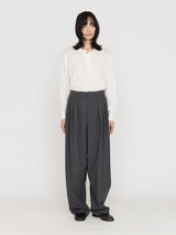 BOWTE | EXTRA FINE WORSTED TOROPICAL TUCKED RELAX WIDE PANTS 261-04-0002