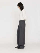 BOWTE | EXTRA FINE WORSTED TOROPICAL TUCKED RELAX WIDE PANTS 261-04-0002