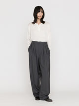 BOWTE | EXTRA FINE WORSTED TOROPICAL TUCKED RELAX WIDE PANTS 261-04-0002