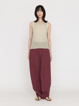 enrica | リネンリブノースリーブニットKNIT 232