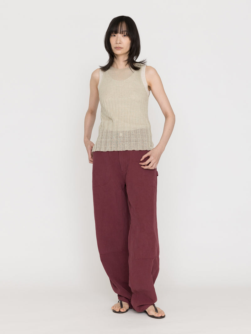 enrica | リネンリブノースリーブニットKNIT 232 – H+HELIOTROPE