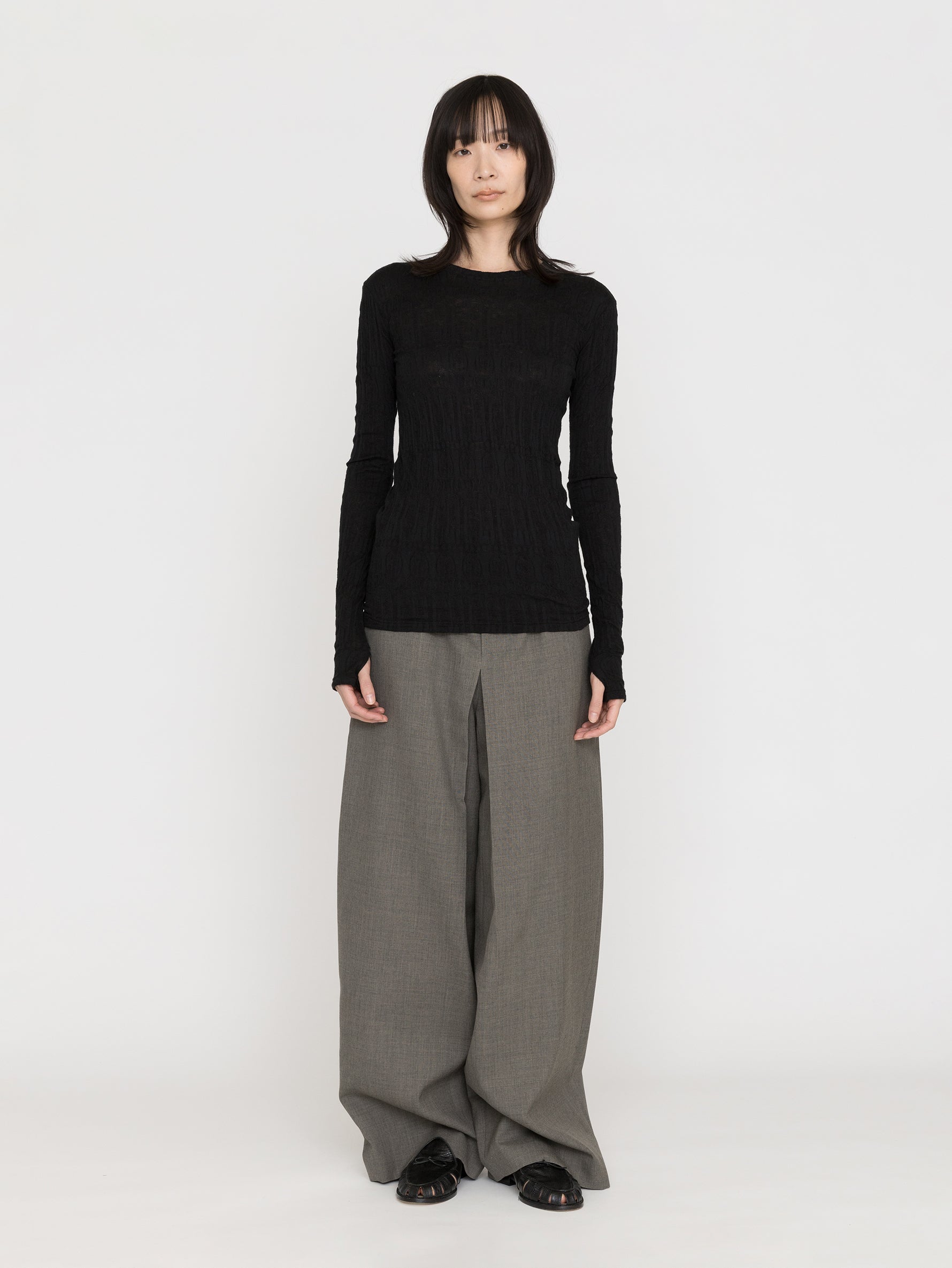 SEEALL | JACQUARD LS T-SHIRTS SAW63 TS907