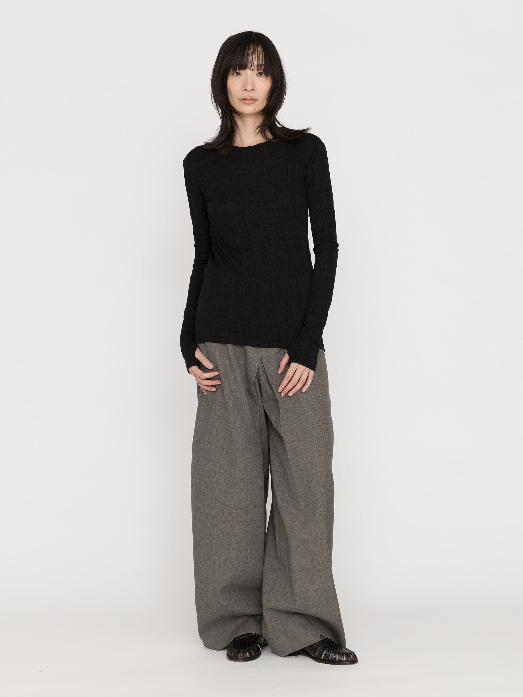 SEEALL | JACQUARD LS T-SHIRTS SAW63 TS907