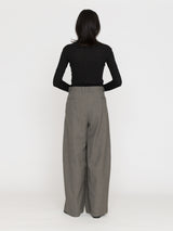 BOWTE | BLUEFACED WORSTED HARD FINISHED FRONT INVERTED PLEATS TROUSERS 261-04-0005