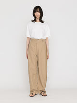 BOWTE | COTTON LINEN BOILE ZIP DETAIL CURB PANTS 261-04-0007