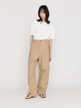 BOWTE | COTTON LINEN BOILE ZIP DETAIL CURB PANTS 261-04-0007