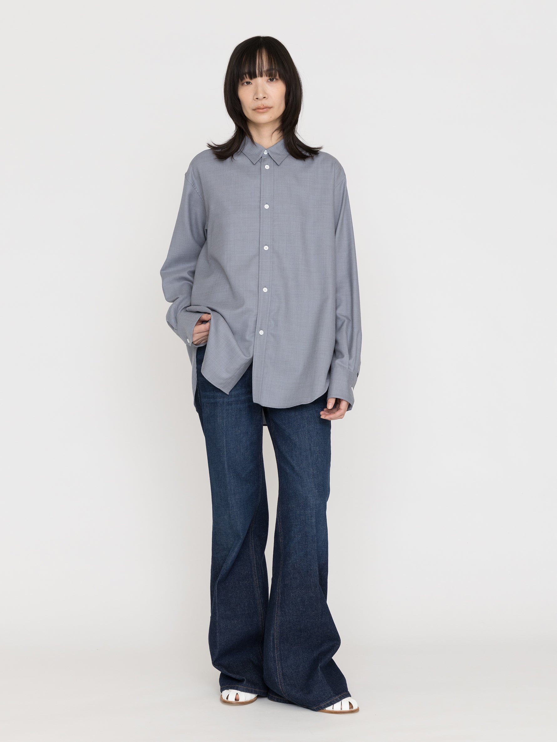 BOWTE | EXTRA FINE WORSTED SERGE DRESS SHIRT 	 261-01-0001