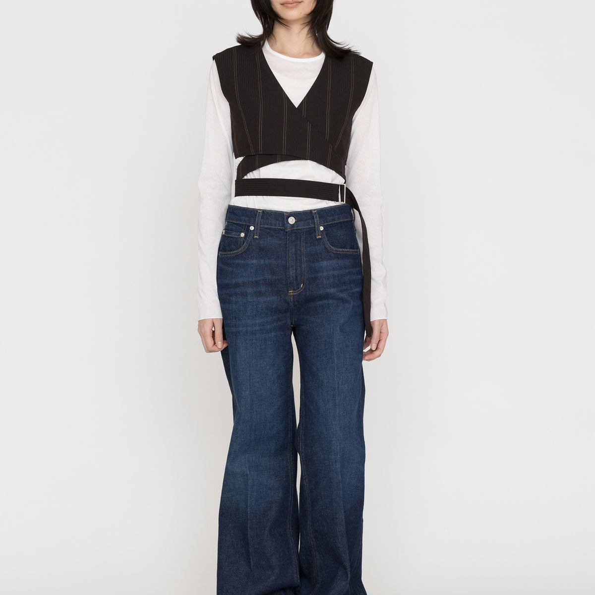 SEEALL | BELTED WAIST COAT SAW63 TP102