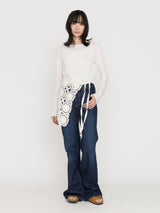 MAYDI | ANUDAR Granny square stitch hand-knitted Skirt(For Women)