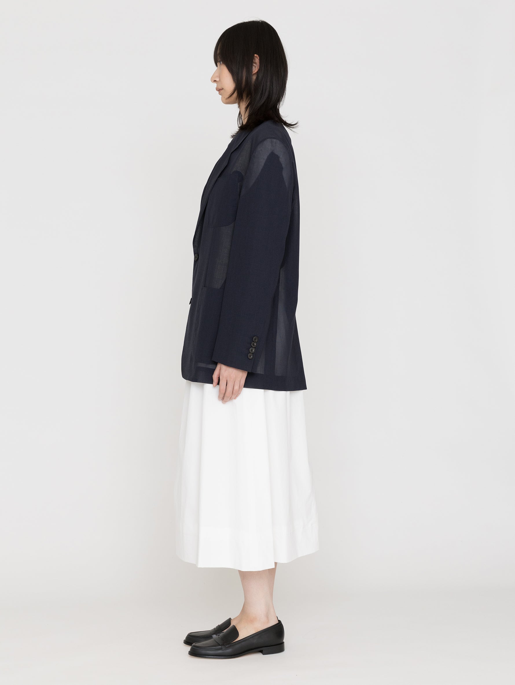 BOWTE | SUPER EXTRA FINE WORSTED & SILK SHEER VOILE TAILORED JACKET 261-06-0010