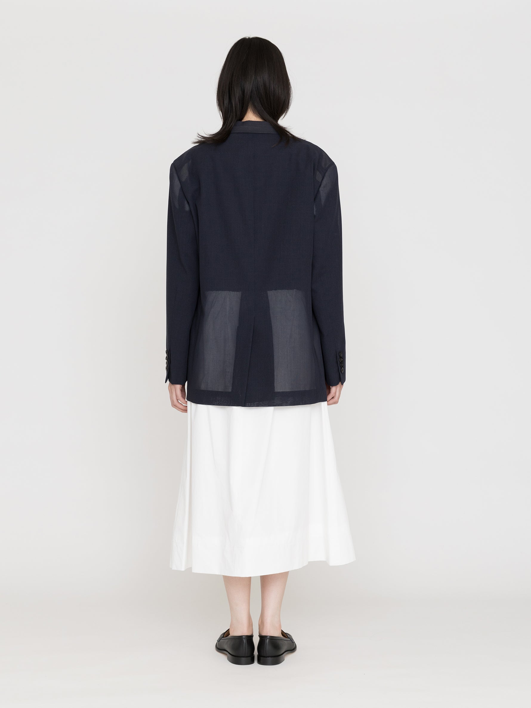 BOWTE | SUPER EXTRA FINE WORSTED & SILK SHEER VOILE TAILORED JACKET 261-06-0010