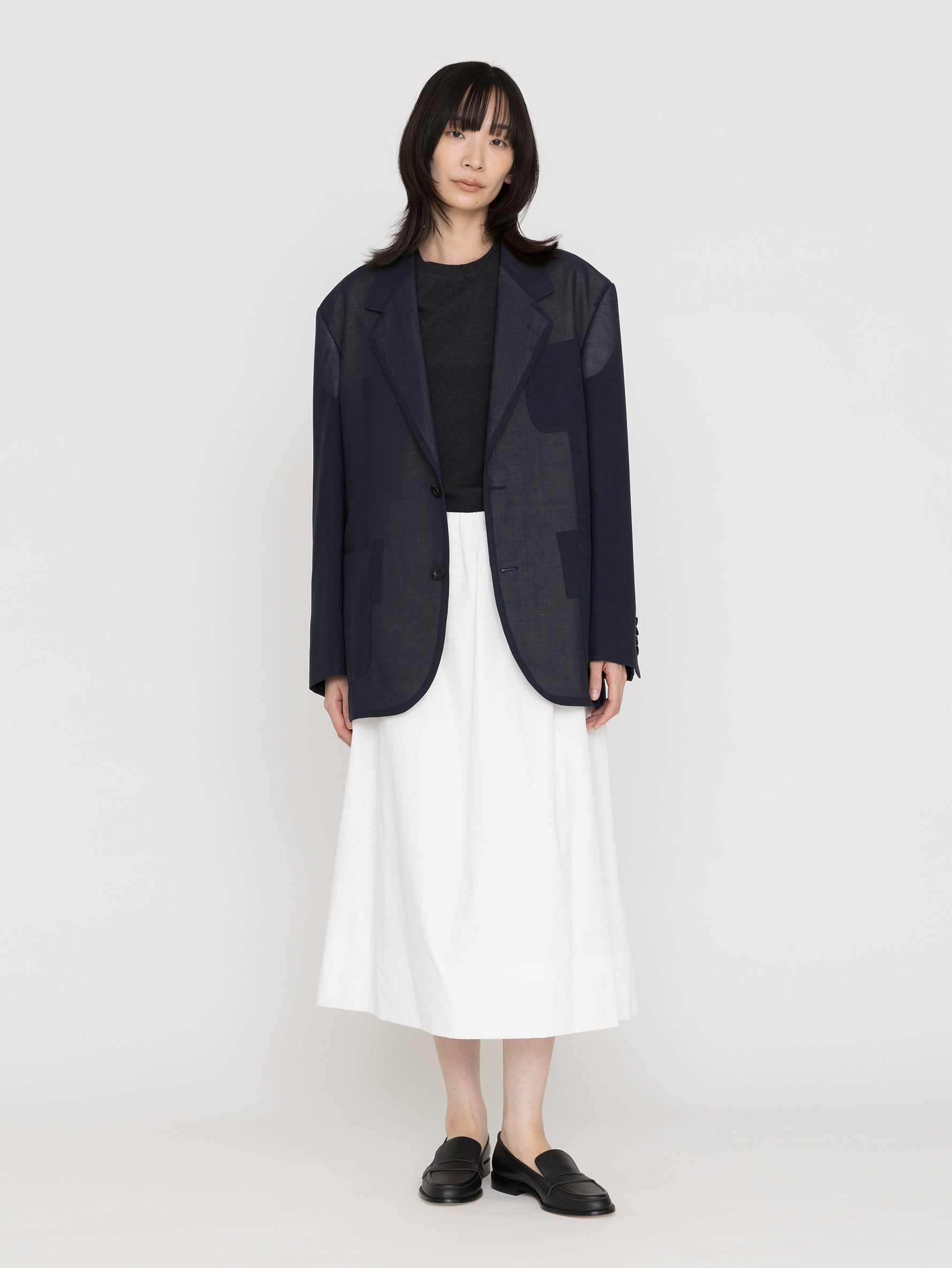 BOWTE | SUPER EXTRA FINE WORSTED & SILK SHEER VOILE TAILORED JACKET 261-06-0010