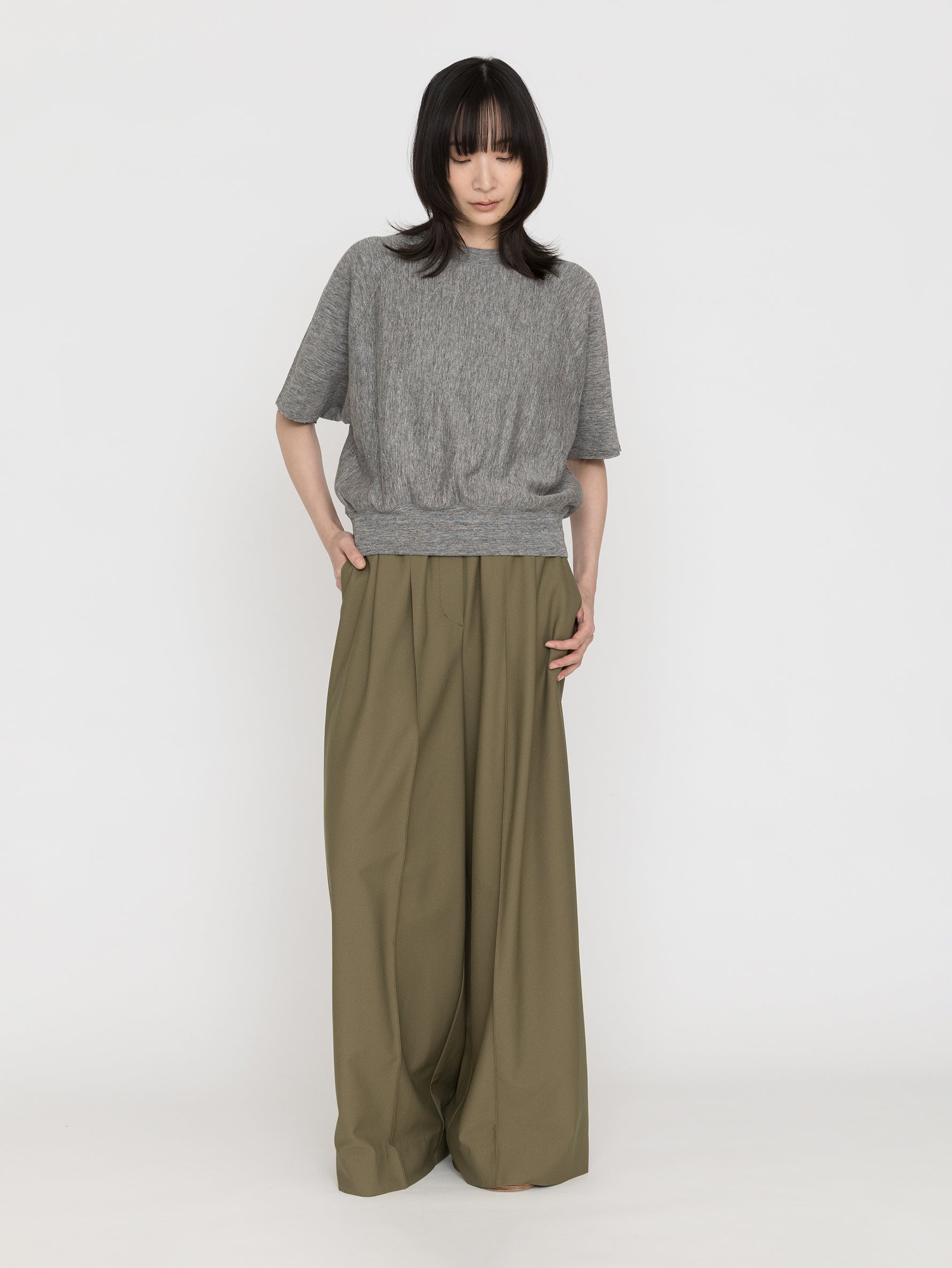 BATONER | BELGIAN LINEN URAKE SHORT SLEEVE BN-26SL-036