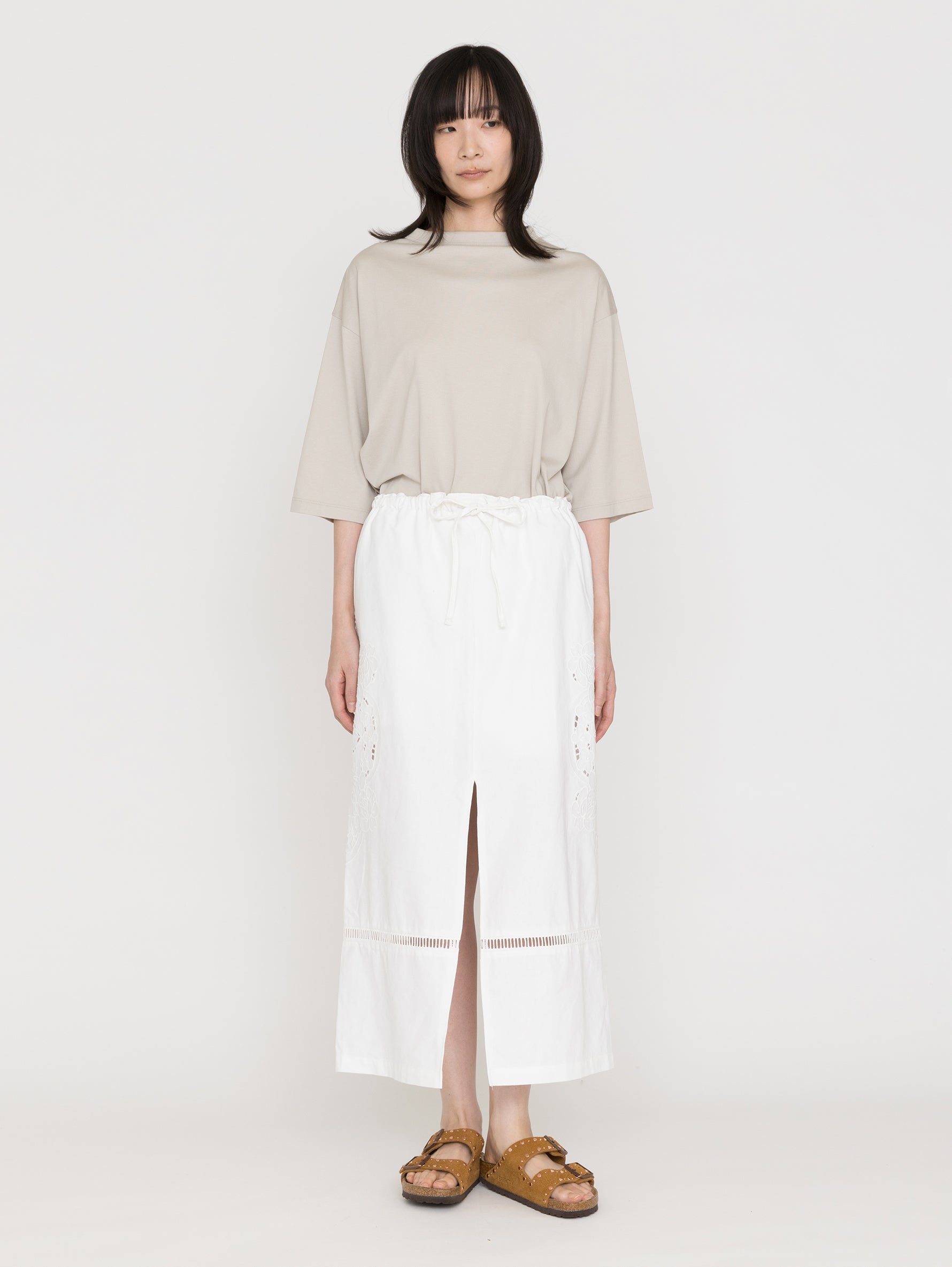 handvaerk | BOTTLE NECK 3/4 SLEEVE T-SHIRT #6207
