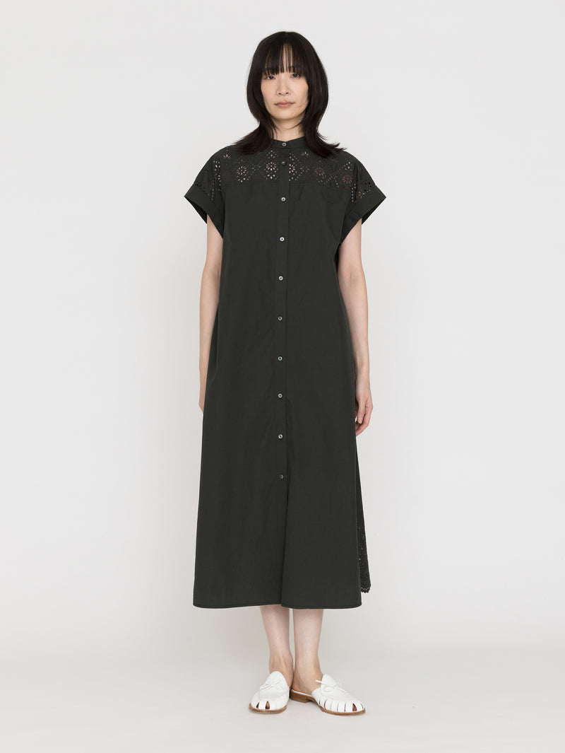 TICCA |TBFS-123 ﾚｰｽﾌﾚﾝﾁﾜﾝﾋﾟｰｽ / navy , khaki（色別注） – H+HELIOTROPE