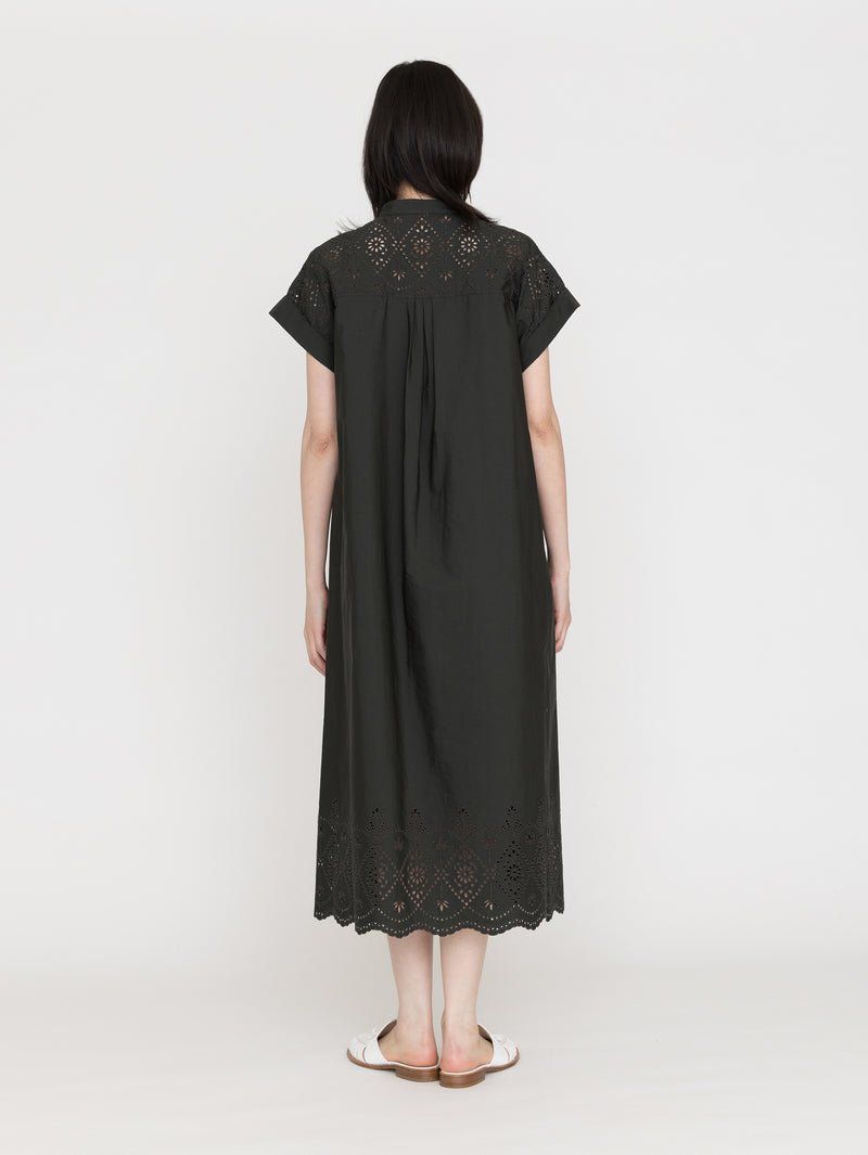 TICCA |TBFS-123 ﾚｰｽﾌﾚﾝﾁﾜﾝﾋﾟｰｽ / navy , khaki（色別注） – H+HELIOTROPE
