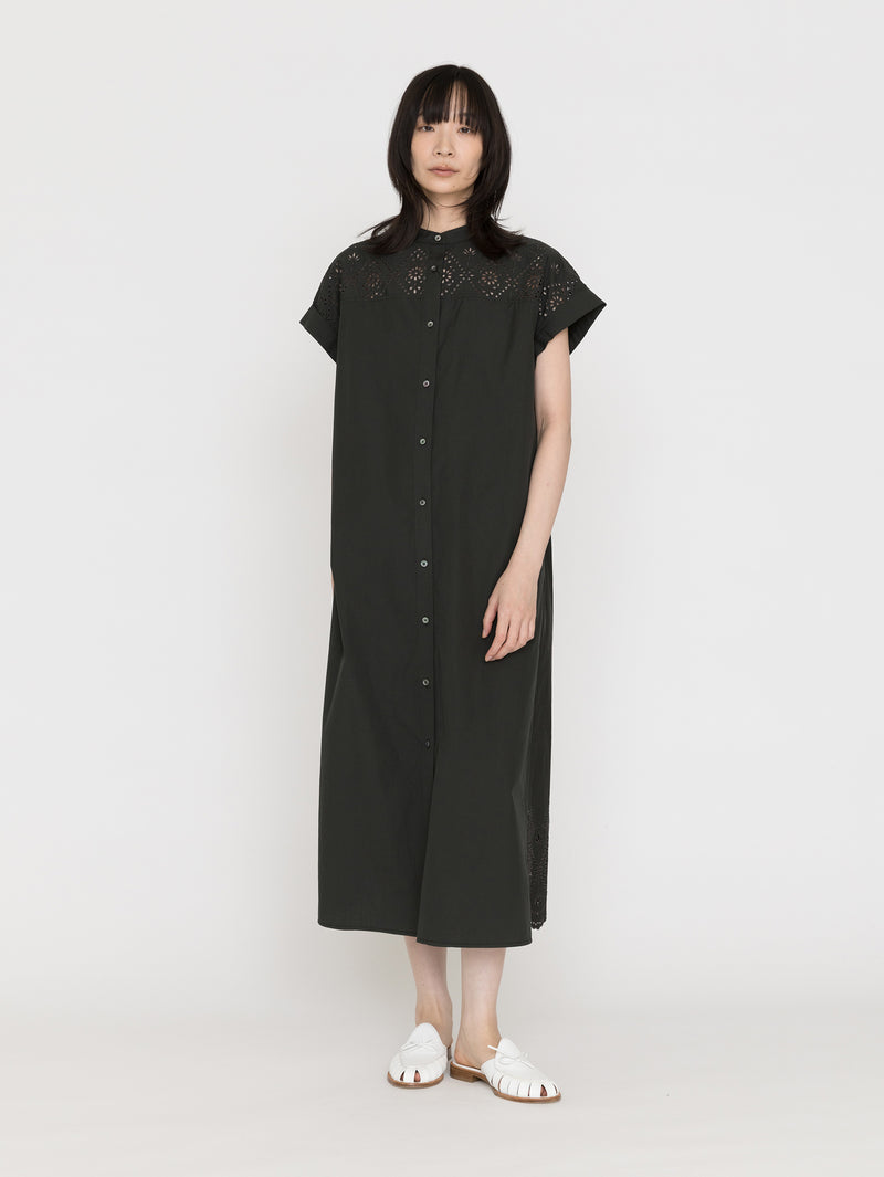 TICCA |TBFS-123 ﾚｰｽﾌﾚﾝﾁﾜﾝﾋﾟｰｽ / navy , khaki（色別注） – H+HELIOTROPE