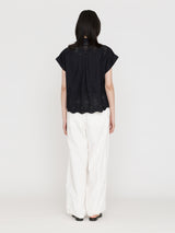 TICCA | TBFS-121 ﾚｰｽﾌﾚﾝﾁｼｬﾂ / khaki , navy（色別注）