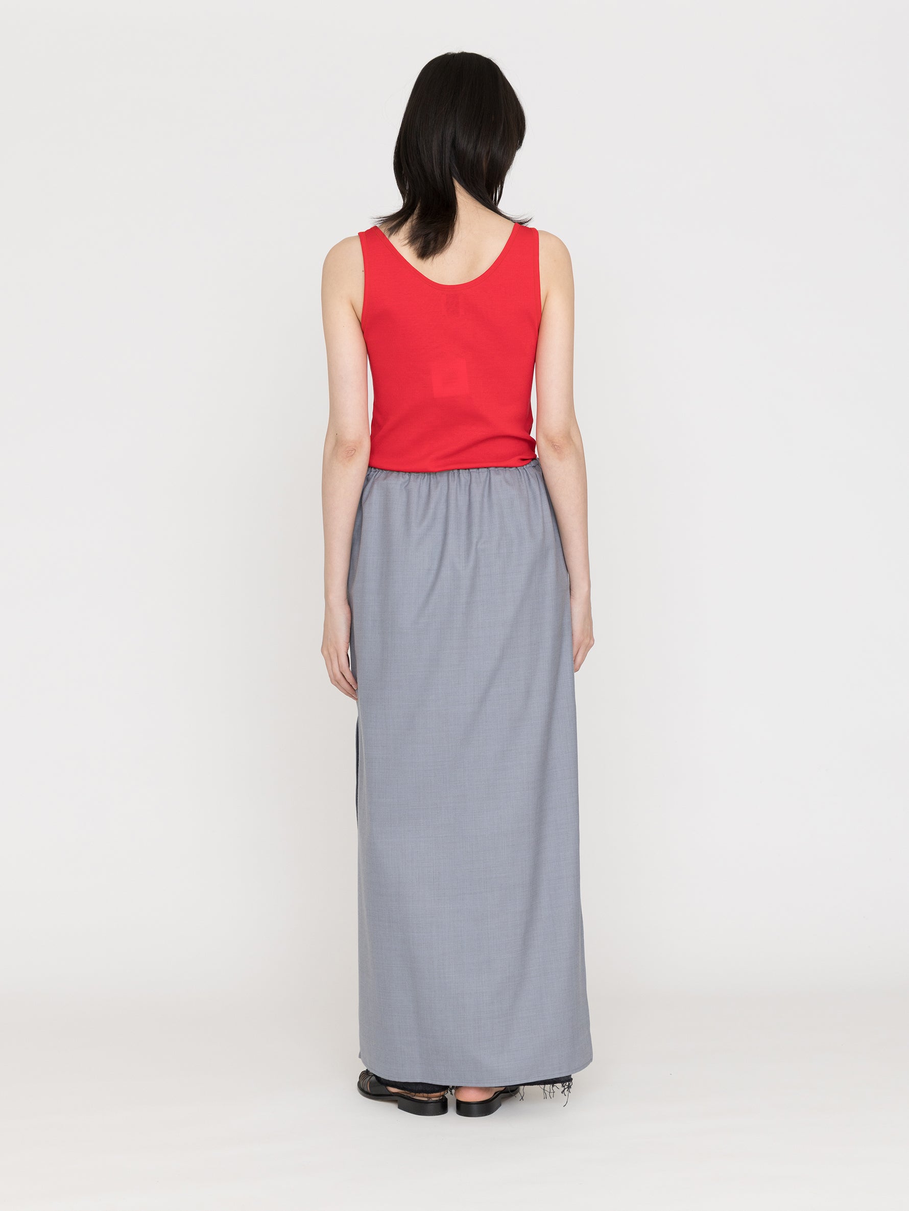 BOWTE | EXTRA FINE WORSTED SERGE NARROW STRIGHT SKIRT 261-05-0003