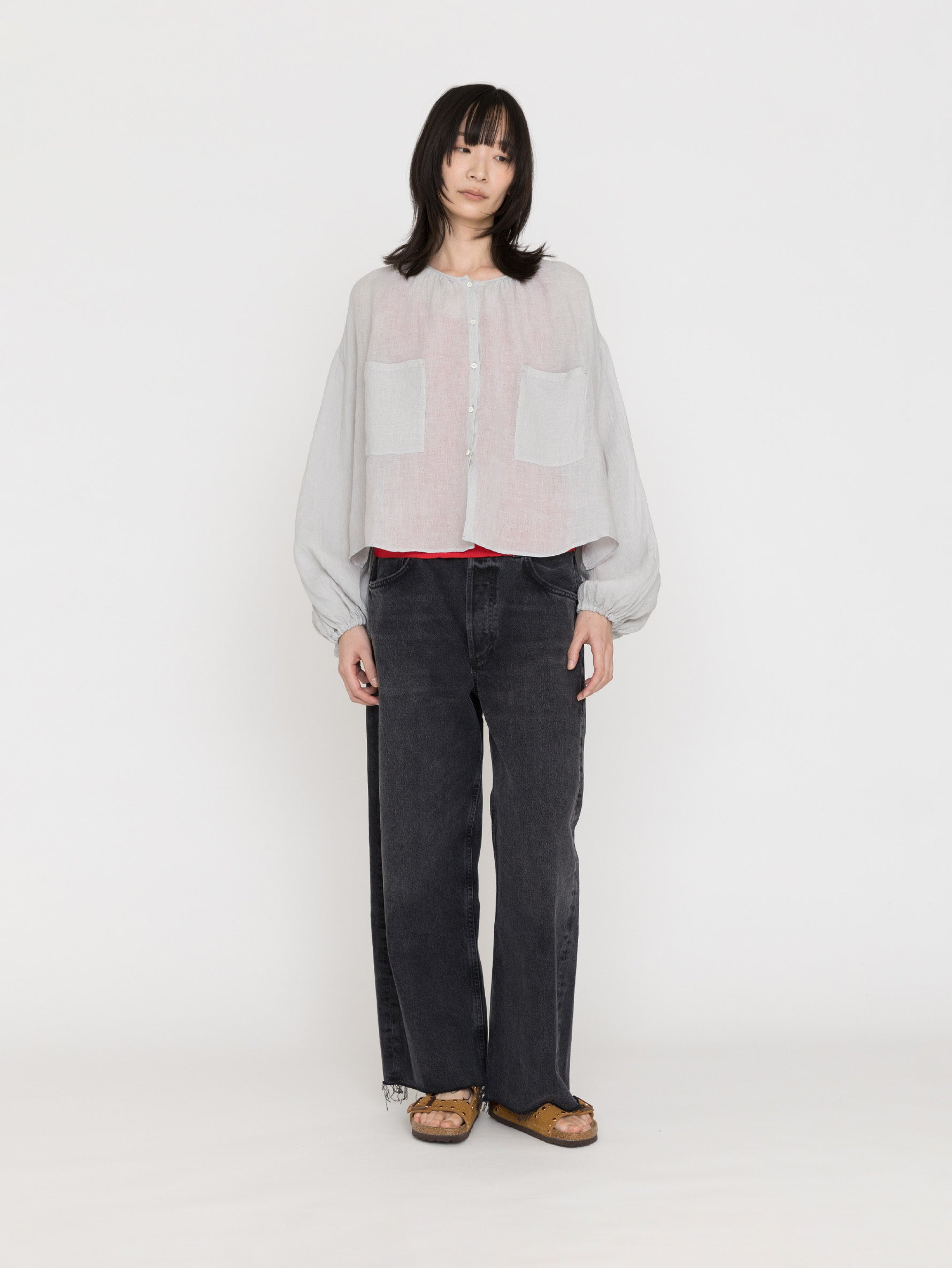 enrica | リネンボイルブラウス H+HELIOTROPE色別注 BLOUSE155