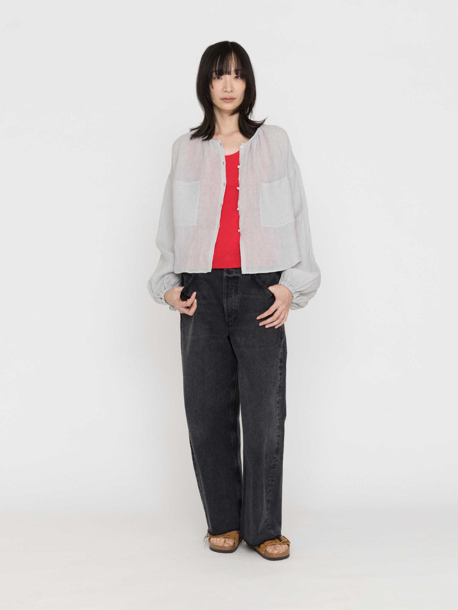 enrica | リネンボイルブラウス H+HELIOTROPE色別注 BLOUSE155