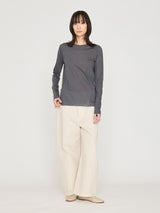 GGG | Side Slit Crew Neck Long Sleeve T  02-01-1854