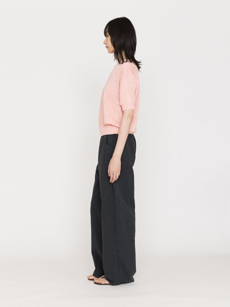 BATONER | WASHED HIGH COUNT LINEN CREW NECK SHORT SLEEVE BN-26SL