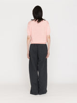 BATONER | WASHED HIGH COUNT LINEN CREW NECK SHORT SLEEVE BN-26SL-016