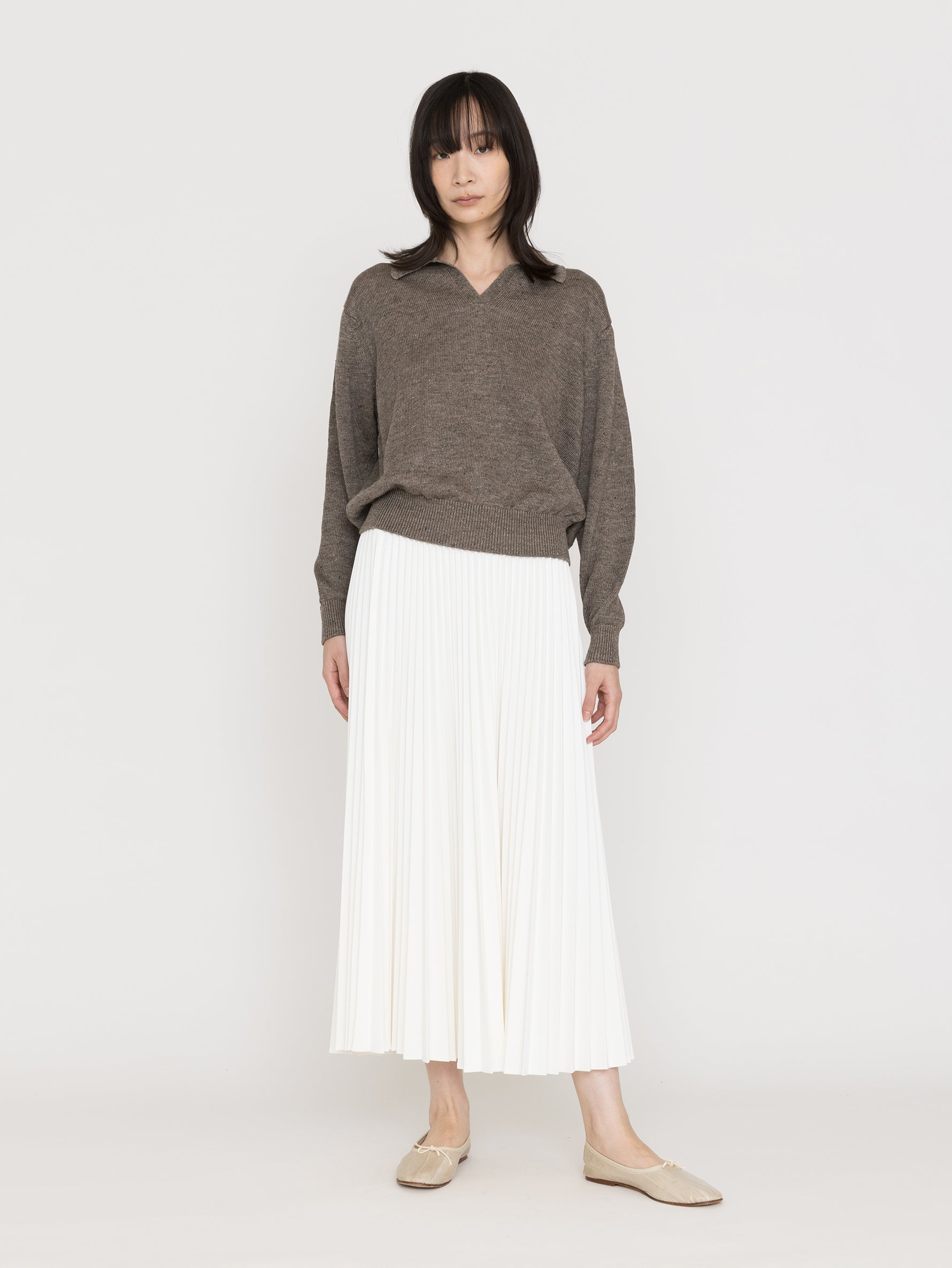 BATONER | WASHED HIGH COUNT LINEN SKIPPER BN-26SL-015