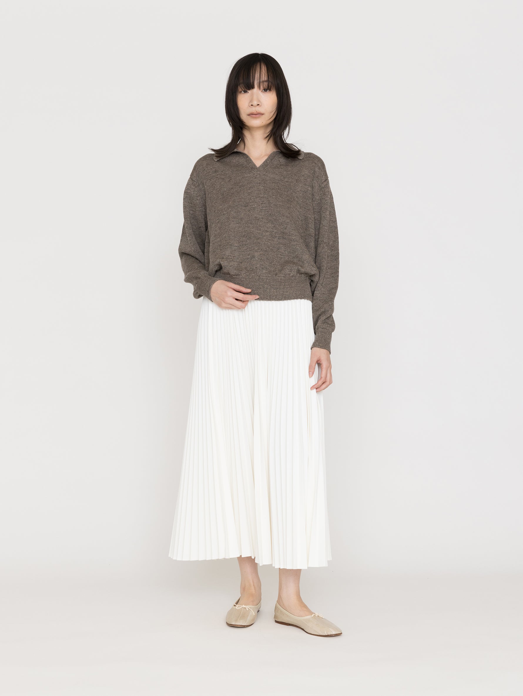 BATONER | WASHED HIGH COUNT LINEN SKIPPER BN-26SL-015