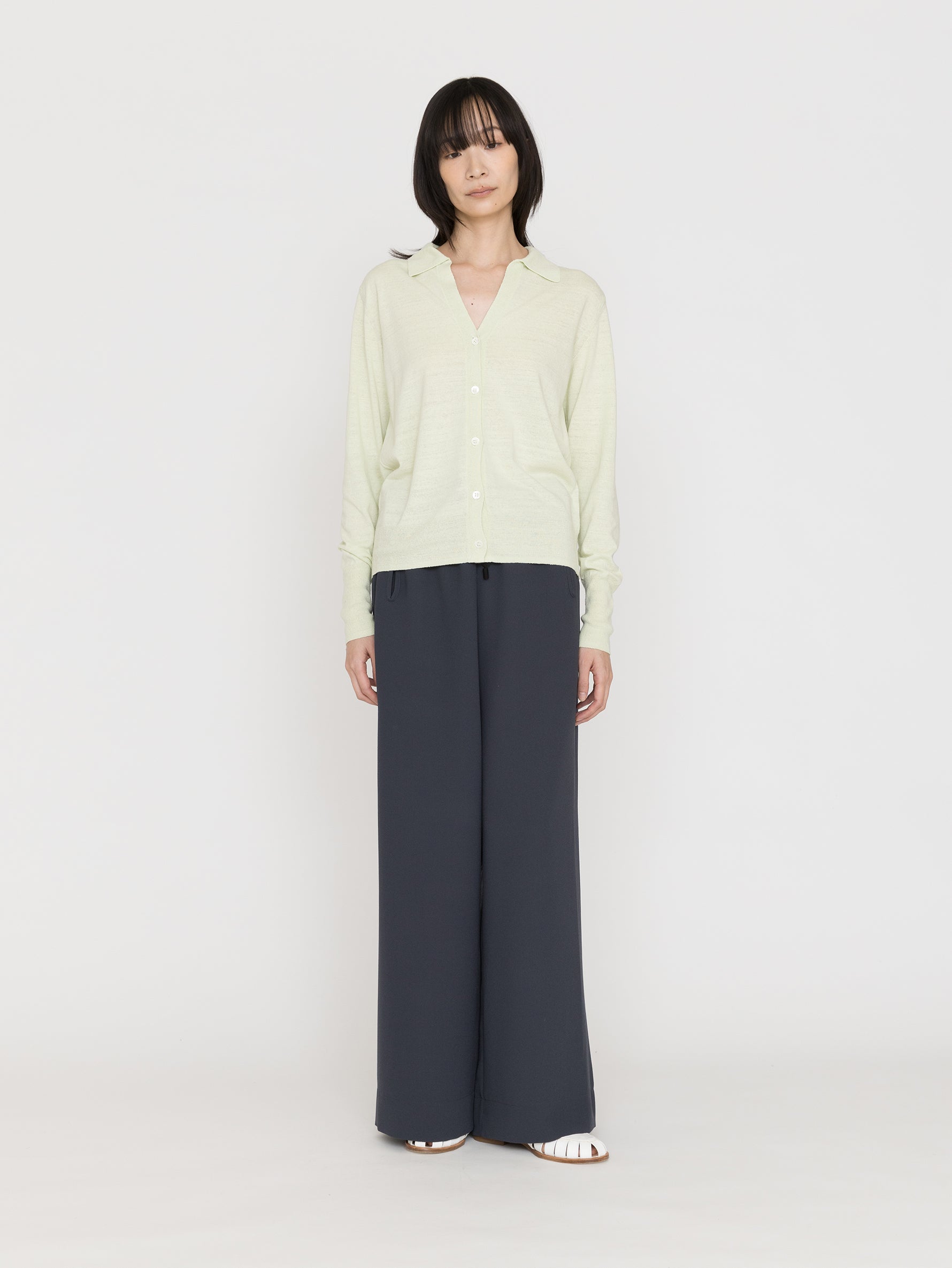 BATONER | REVIVAL SOFT SILK POLO CARDIGAN BN-26SL-034