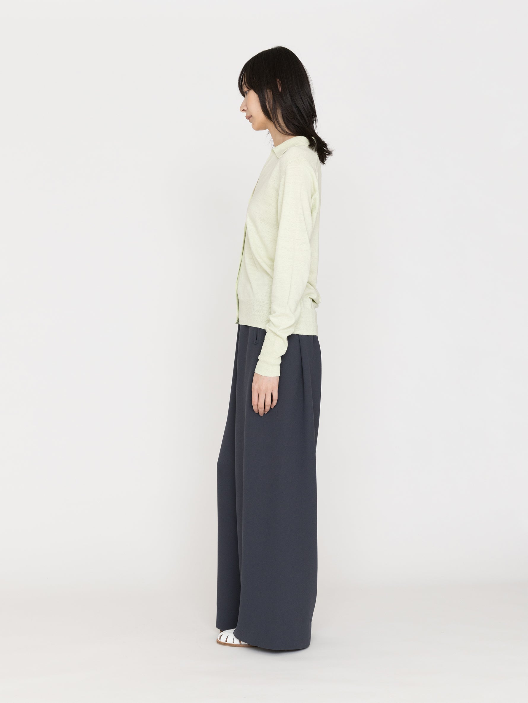 BATONER | REVIVAL SOFT SILK POLO CARDIGAN BN-26SL-034