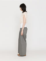 MAYDI | ENTRELAZADO Honeycomb net stitch ribbed neck and hem Top(For Women)