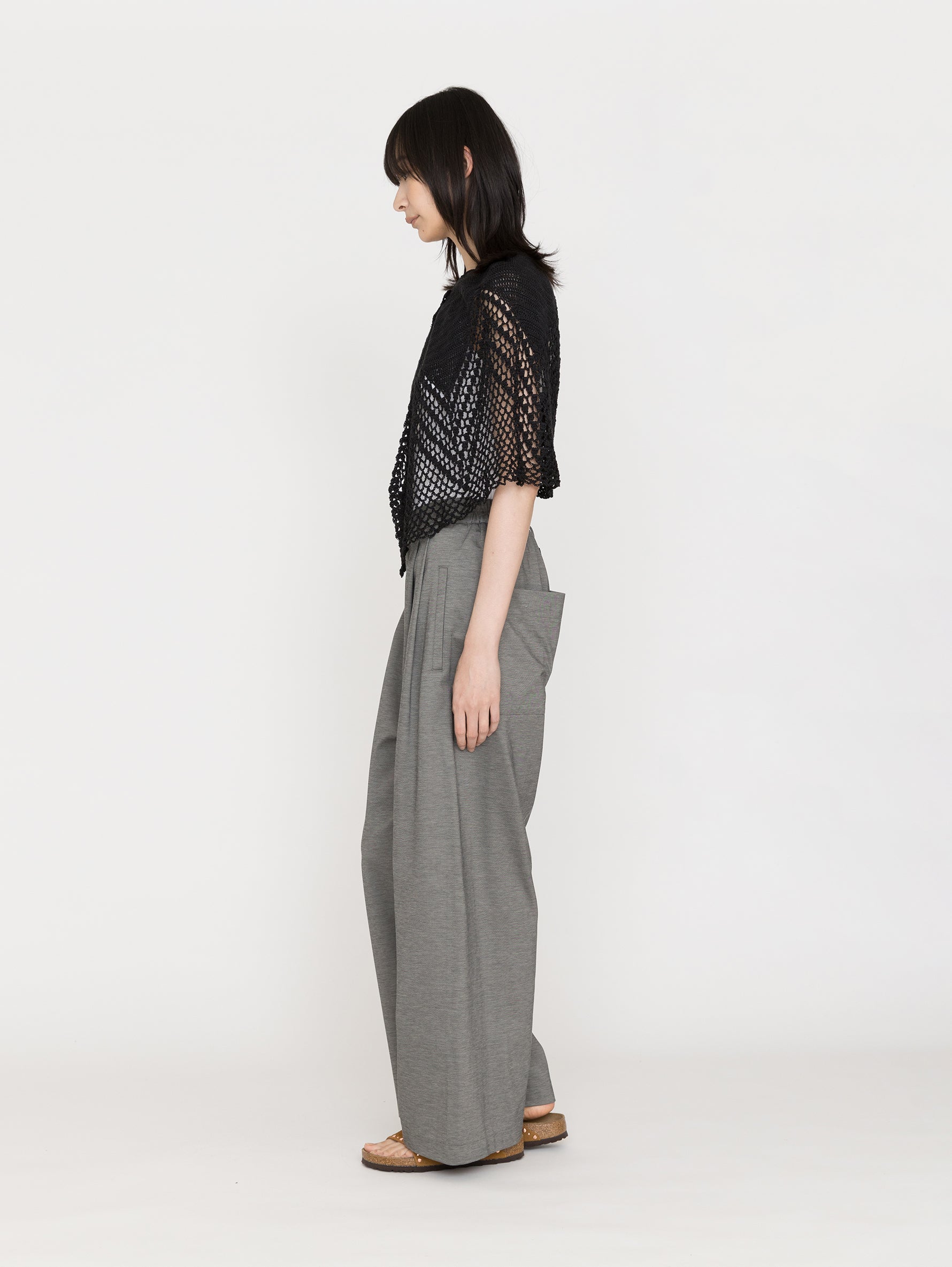 MAYDI | IMAGEN Tatting eith open spaces crochet stitch Cape (For Women)