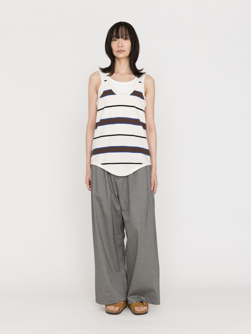 TanC TOKYO | PIQUE BORDER TANK ROMPERS TC26A-0011 – H+HELIOTROPE