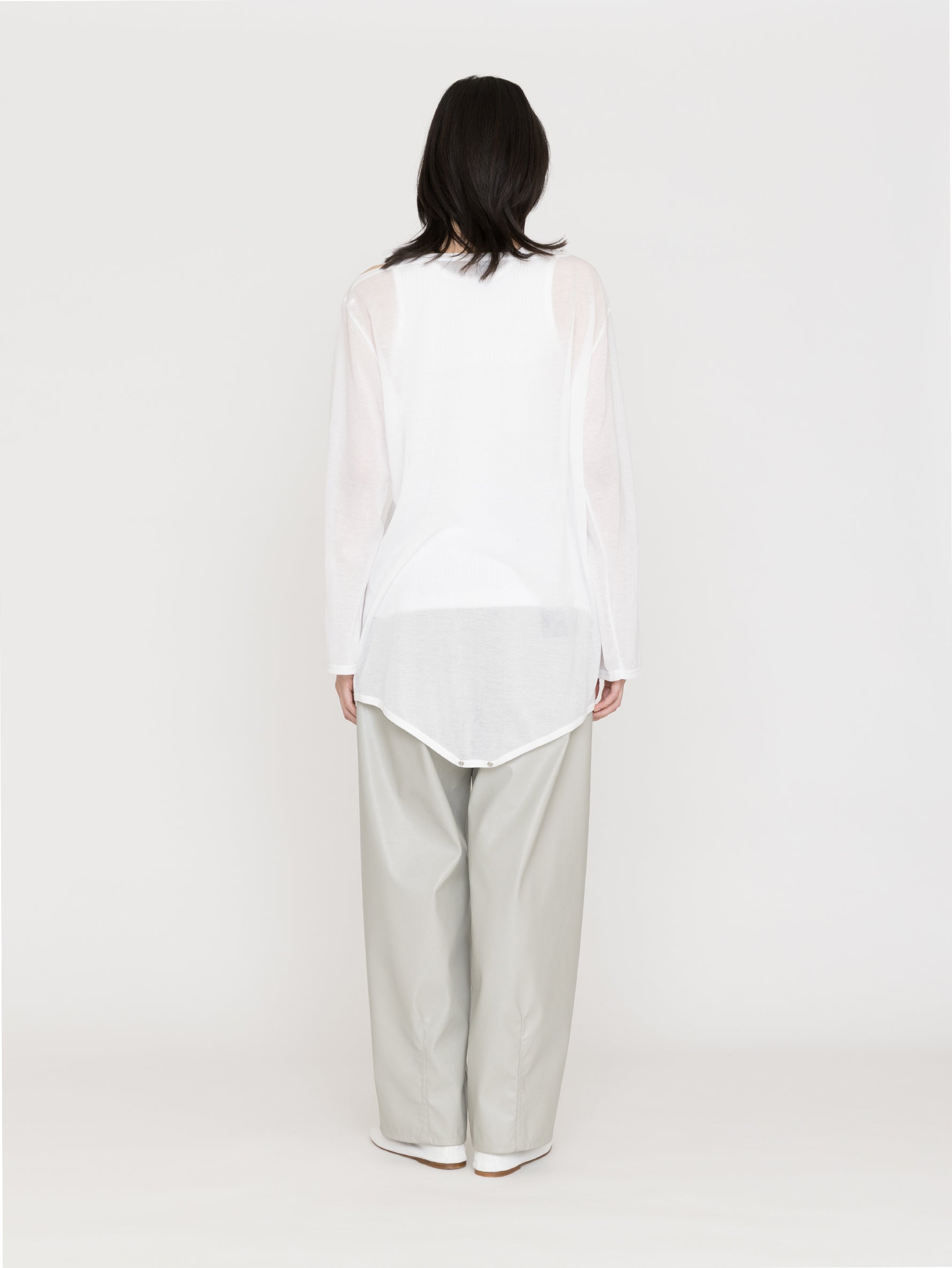TanC TOKYO | SHEER ASYMMETRY ROMPERS TC26A-016