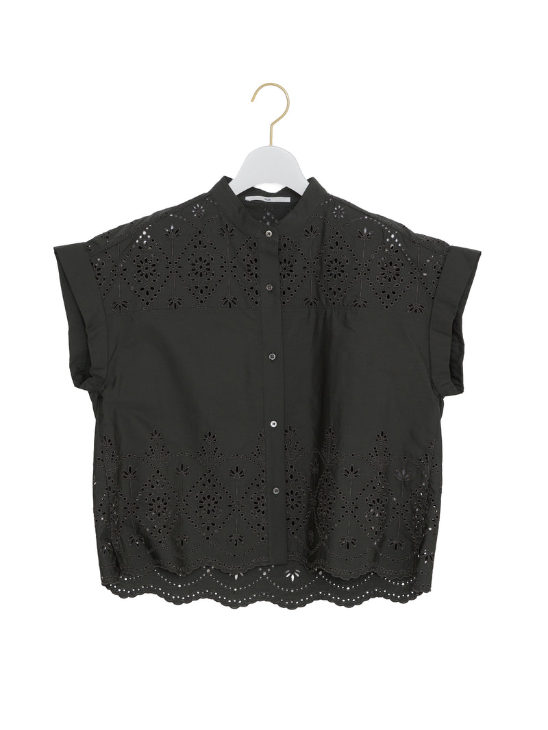 TICCA | TBFS-121 ﾚｰｽﾌﾚﾝﾁｼｬﾂ / khaki , navy（色別注） – H+HELIOTROPE