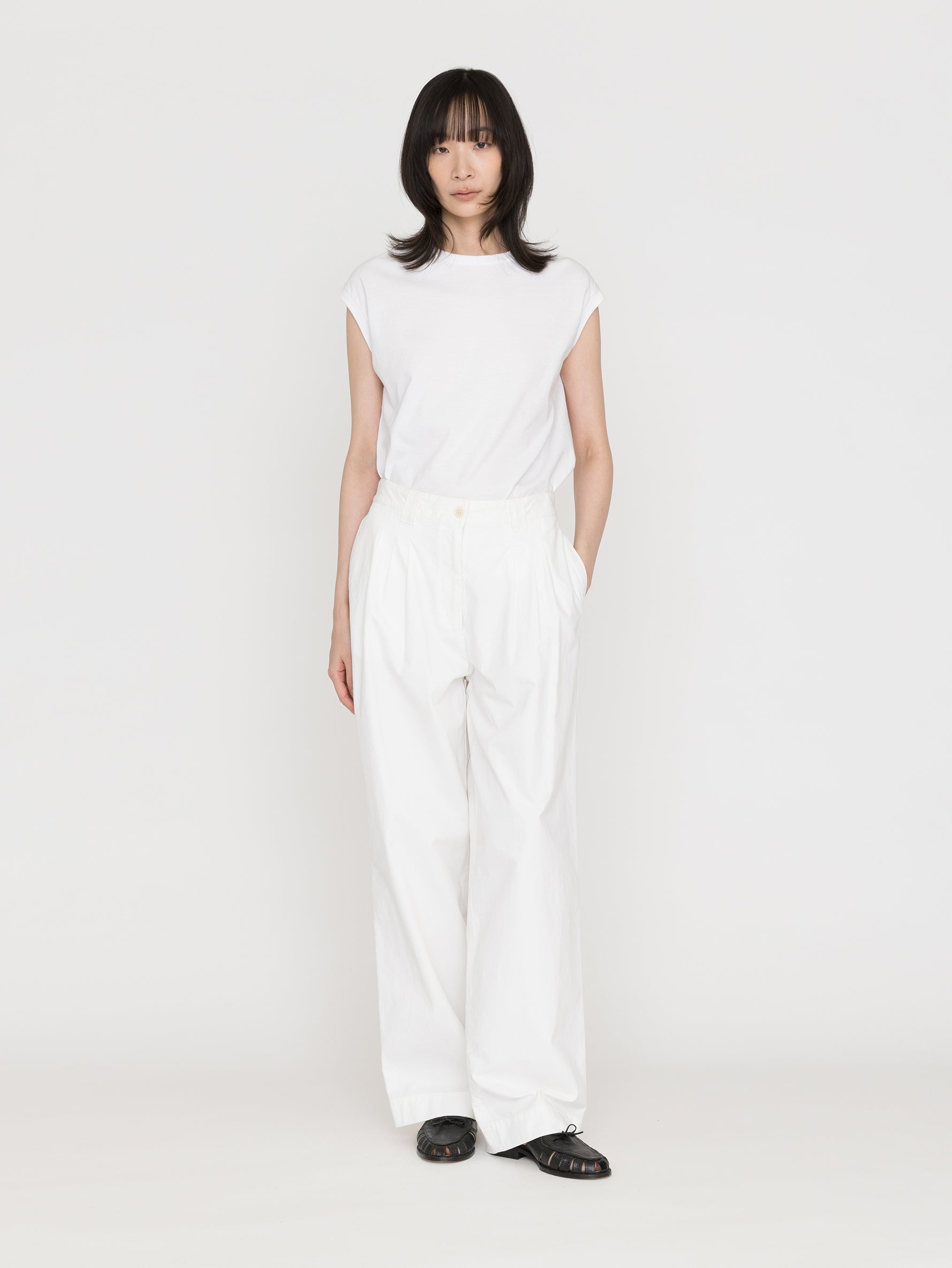 NOTHING WRITTEN | LENA 3-TUCK PANTS NW26PS-1085