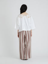 Lachement | ブローチワイドショートTシャツ