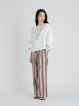 Lachement | ブローチワイドショートTシャツ