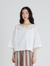 Lachement | ブローチワイドショートTシャツ