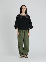Lachement | ブローチワイドショートTシャツ