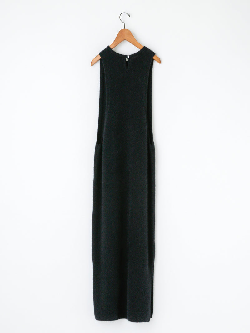 enrica | チャイニーズラクーン混ロングベストワンピース KNIT157