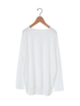 handvaerk | 60/2 ラウンドテイル長袖Tシャツ #6125