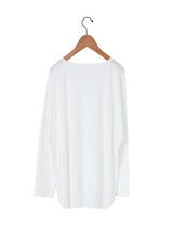 handvaerk | 60/2 ラウンドテイル長袖Tシャツ #6125