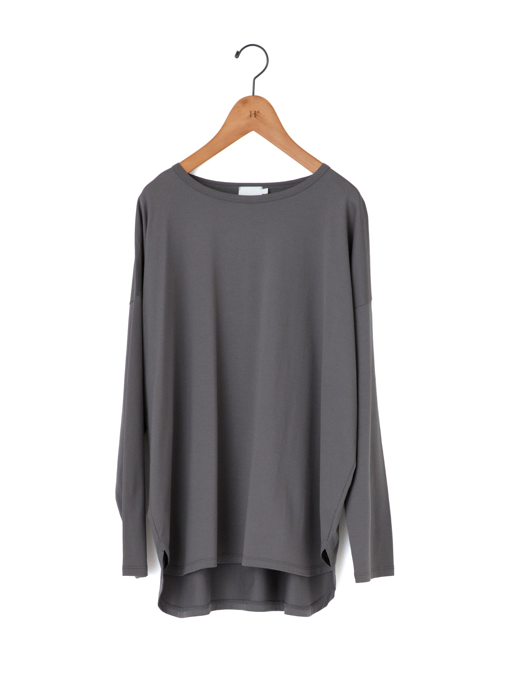 handvaerk | 60/2 ラウンドテイル長袖Tシャツ #6125