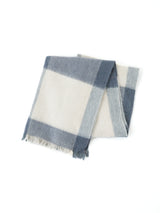 ASAUCE MELER | ヤクアルパカブロックチェックシャギーストール