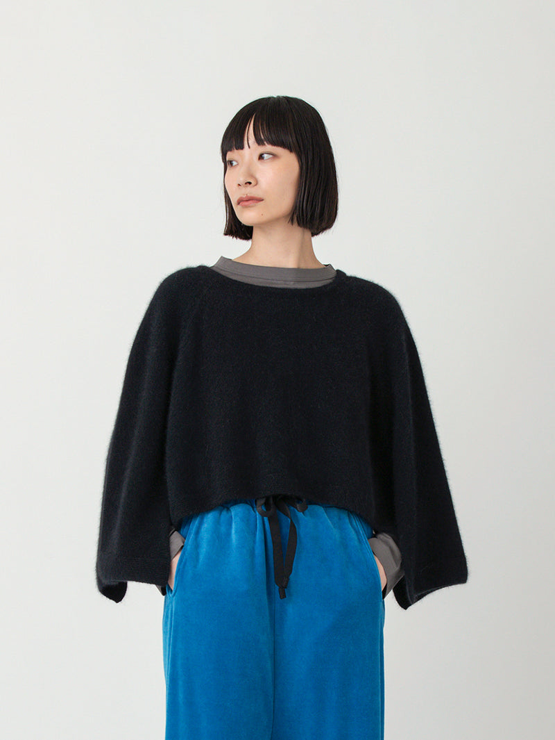 enrica | チャイニーズラクーン混ニットケープ KNIT156