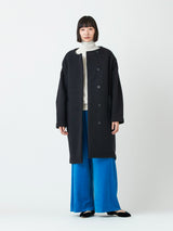 COGTHEBIGSMOKE | ノーカラーコート EMILY ROUND NECK COAT